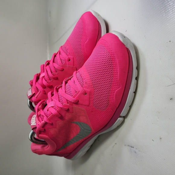 Nike Flex Run 2015 709021-600 Hot Pink Gym Running Trainers Shoes Size 10 - Picture 3 of 6